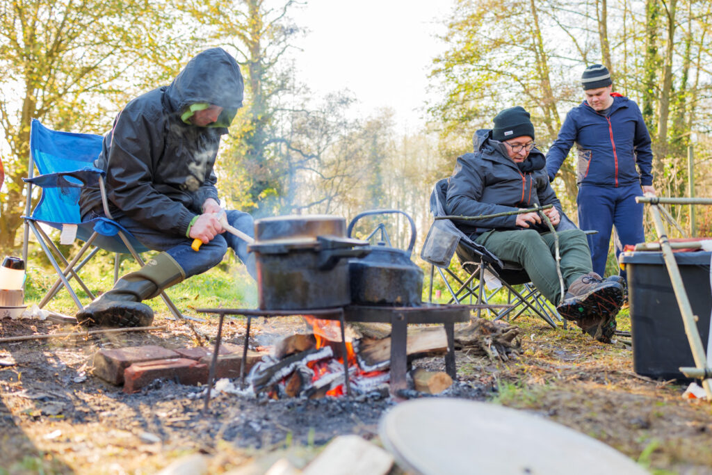 Men participating in an outdoor activity
