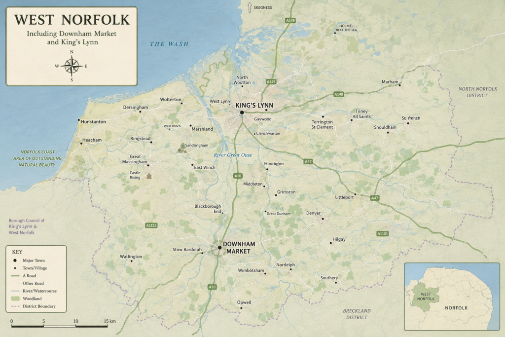 A map of West Norfolk