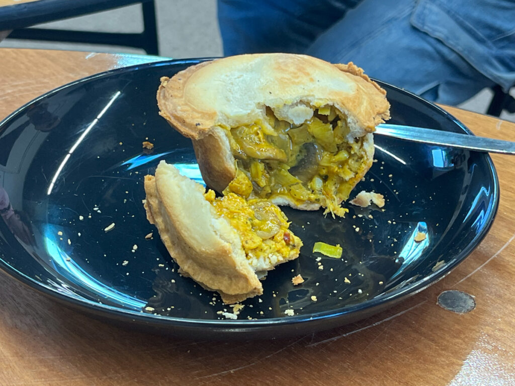 A pie made at one of MensCraft's 'Pies for Guys' healthy cooking workshops
